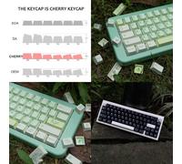 652F 143 teclas GinkgoTeclas de tema para teclado mecánico CherryKeycaps de perfil DIYcondensadores de ublimación