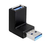 65339 Adaptador USB 3.0 USB A Hembra,USB A Macho 90° arriba/abajo DELOCK