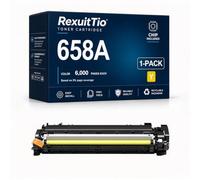 658A Reemplazo de Cartucho de tóner Compatible de Alto Rendimiento para W2000A W2001A W2003A W2002A con el último Chip, se Ajusta a la Impresora láser HP Color LaserJet Enterprise M751dn,Paquete de 4