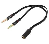 65967 Cable Jack 3,5mm Macho 3pin x2,Jack 3,5mm 4pin Hembra 0,2m DELOCK