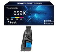 659X Cartucho de Tóner de Repuesto para HP 659X W2010X W2011X W2012X W2013X para HP Color LaserJet Enterprise M856dn 856x MFP M776dn M776z M776zs Impresoras con Chip,C-1 Pack