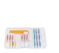 65pcs Heat Shrink Cable Sleeves Solder Seal Wire Joint Connectors Insulated Marine Waterproof Solder Auto Boat Truck