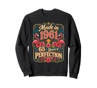 65th Birthday Made in 1961 Tropical Flamingo 65 Year Old Sudadera