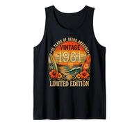 65th Birthday Tropical Vintage 1961 65 Years Old Men Women Camiseta sin Mangas