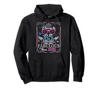65th Birthday Women Cheers to 65 Years Fabulous Since 1961 Sudadera con Capucha
