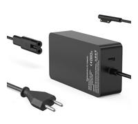 65W 15V 4A Surface Ladekabel Ladegerät Netzteil für Microsoft Surface Pro 12/11/X/10/9/8/7/7+/6/5/4/3, Surface Laptop 8/7/6/5/4/3/2/1, Surface Go 4/3/2/1, Surface Book 3/2/1 mit 5V USB Port