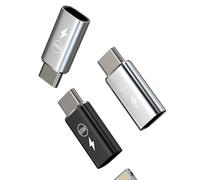 65W Adaptador Lightning Hembra a USB C Macho Rápida Cargador(3pack)Tipo C Conector para iPhone 16 15 Pro Max para Apple Compatible Con Samsung para iPad Lighting Cable Jack Conversor Cargar Conectores