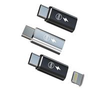 65W Adaptador Lightning Jack Hembra a USB C Macho Cargador Rapido Accesorios (3 Pack) Compatible con Samsung para Apple iPhone15 Pro MAX Plus para iPad Air4/5 Mini Tipo C Conversor Type-C Convertidor