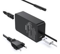 65W Cargador Surface Pro, 15V 4A Adaptador para Microsoft Surface Pro 9/8/Pro 7/Pro 7+/Pro 6/Pro 5/Pro 4/Pro 3/X, Surface Go 3/2, Surface Laptop /4/3/2, Surface Book 3/2, con Puerto USB