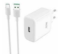 65W Cargador USB y 6.5A SUPERVOOC Tipo C Cable 1M para OPPO Find X5 Lite X3 Neo X2 Pro Reno7 5 6 Pro 5G A3x, Cargador Movil Carga Rapida para realme GT Neo 2 para OnePlus Nord CE 2, Adaptador Cargador