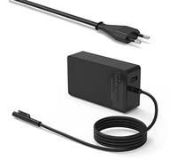 65W Hafiuege Cargador Adaptador de Corriente, Compatible con Microsoft Surface Pro 11/10/9/8/7/6/5/4/3/X, Surface Go 4/3/2/1, Surface Laptop 4/3/2/1 y Surface Book 3/2/1 con Puerto USB 65 W, 15 V, 4 A
