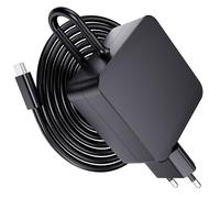 65W USB C Cargador Compatible con Microsoft Surface Pro X 1796 1769 1800 Surface Pro 11 10 9 8 7+ 7 Compatible con MacBook Pro Huawei Matebook HP Spectre Adaptador alimentación