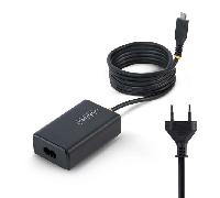 StarTech Cargador USB-C para Portátil con Cable Tipo C Integrado de 1,5m - Bloque Cargador Tipo C para MacBook Pro, DELL XPS - 65W