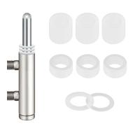 66 anillos para puerta de habitación, arandelas de bisagra, bisagra de plástico para puertas, 10 x 15 mm (grosor 1 mm, 33 unidades + grosor 0,5 mm, 33 unidades), anillos