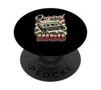 66 cumpleaños Hombre Mujer 66 años decoración 1960 Retro Divertido PopSockets PopGrip Adhesivo