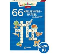 66 Kreuzworträtsel für Erstleser - 1. Klasse (Blau): Rätselspaß zum Lesenlernen für Kinder ab 6 Jahren