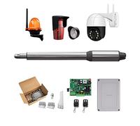 (660 lb) Kit de abridor de puerta automático de un solo columpio adecuado for abrir puertas/Motor de puerta con energía solar opcional for seguridad en el hogar/granja/garaje/negocio(KIT H)