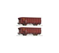 ROCO 6600082 - H0 1:87 - Set Dos Vagones FS A Techo Corredizo Tipo Tms Ep.i