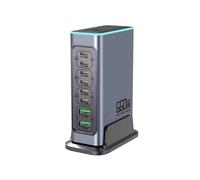 660W GaN Charger USB C Fast Desktop 8-Port USB Type C PD Charger 3.0 Fast Charger for IPhone16/15 for US-PLUG