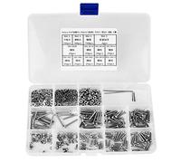 662 Piezas Tornillos De Cabeza Pan Hexagonal M2.5, Tuercas, Arandelas Planas Y De Resorte, Llave, Kit De Acero Inoxidable 304 - Resistente A La Corrosión, Organizador De Alta