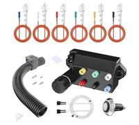 66356 - Kit de encendido de parrilla para parrillas de gas Weber-Genesis II 610 6 salidas de encendido de cerámica y plástico para una fácil instalación, juego completo, gestión fiable de cables de