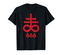666 - Camiseta de Símbolo Satánico (Sigilio del Diablo) Camiseta