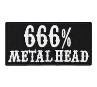 666 metal Head Heavy Thrash Death Metal Rocker Sotana - Camiseta - Parche