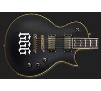 666 Number Of The Beast Sticker Vinyl Body Guitar & Bass Pegatinas Vinilo Para Guitarra (blanco)