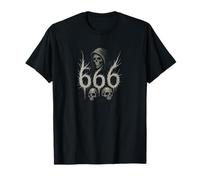 666 / Siniestro Satánico y Oculto Número de la Bestia Arte Camiseta
