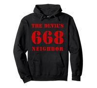 668 The Devil'S Neighbor - Humor Oscuro - v2 Vintage Sudadera con Capucha