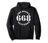 668 The Devil'S Neighbor - Humor Oscuro - v3 Vintage Sudadera con Capucha