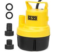 6699 Bomba de agua sumergible portátil de 1/3HP para remover/transferir agua de la casa de inundación, sótano, piscina, bañera de hidromasaje, calentador sin tanque, bomba de sumidero empotrada, fácil