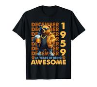 66th Birthday Bear Legends December 1959 66 Years Old Mens Camiseta