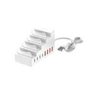 66W 4USB+4Type-C 8Ports Socket Bracket Charger para Teléfono Portátil Ordenador USB Interface Extender HUB Multifuncional