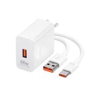 66W Cargador USB y 6A 1m Cable USB C para Honor Magic 7 6 5 Pro Lite 200 V3, USB C Carga Rápida, Carga Rápida Supercarga Adaptador Cargador, para Honor X6b X70i 400 Lite X8c X9c Smart X7c