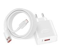 66W Cargador USB y 6A 2m Cable USB C para Honor 400 90 70 Magic 7 Lite V3 V2 RSR Magic V5 X9c x8d X60 Pro para Huawei MatePad, Carga Rápida Adaptador Cargador para Honor 400 Lite 5GX6c X8a X7a