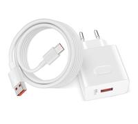 66W Cargador USB y 6A 2m Cable USB C para Honor 400 90 70 Magic 7 Lite V3 V2 RSR MagicPad2 X9c para Huawei MatePad Tablet, Carga Rápida Supercarga Adaptador Cargador para Honor 400 Lite 5GX6c X8a X7a