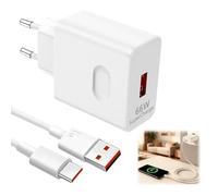 66W Supercharge Cargador para Honor, Cargador USB C y Cable USB C de 6A 1m Adaptador para Honor Magic 7 Lite, 90 Lite, 200 Lite, 70 Lite, X6B, X8B, Pad X8A y X9