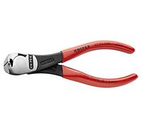 KNIPEX Alicates de corte frontal de fuerza recubiertos de plástico 140 mm, 67 01 140