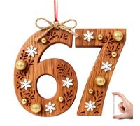 67 adornos de Navidad divertidos de 8 cm para árbol de Navidad, regalo festivo, acrílico, adornos 2D, decoración para entusiastas del humor