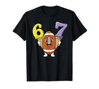 67 American Football Ball Six Seven Ice Cream Drip Funny Camiseta
