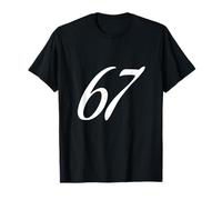 67 Años Letras De Canciones Número 67 Memes Aniversario Camiseta