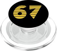 67 Antiguo Egipto Desierto Número Diseño Gráfico Simple PopSockets PopGrip para MagSafe