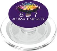 67 Aura Energy at 67 Aura Level 67% Funny Six Seven Meme 6-7 PopSockets PopGrip para MagSafe