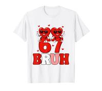 67 Bruh Funny Valentine Heart Cute Mini Hearts Meme tee Camiseta