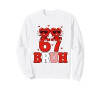 67 Bruh Funny Valentine Heart Cute Mini Hearts Meme tee Sudadera