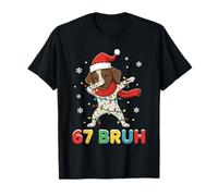 67 Bruh Meme German Shorthaired Pointer Dog Christmas Teens Camiseta