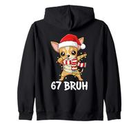 67 Bruh Six Seven Meme Chihuahua Dog Lover Christmas Kids Sudadera con Capucha