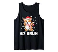 67 Bruh Six Seven Meme Corgi Dog Lover Christmas Kids Teens Camiseta sin Mangas