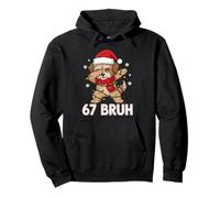67 Bruh Six Seven Meme Cute Morkie Dog Lover Christmas Kids Sudadera con Capucha